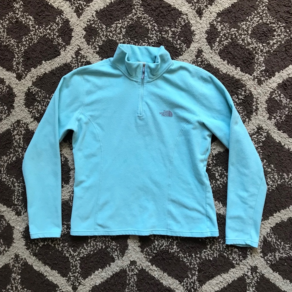 The North Face TKA 100 Baby Blue Fleece Pullover M